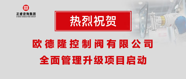 熱烈祝賀歐德隆控制閥有限公司全面管理升級項(xiàng)目啟動！