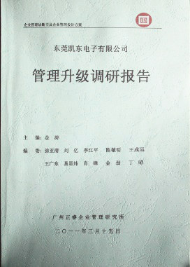 2012年4月5日，正睿咨詢向潔麗決策層陳述調(diào)研報(bào)告